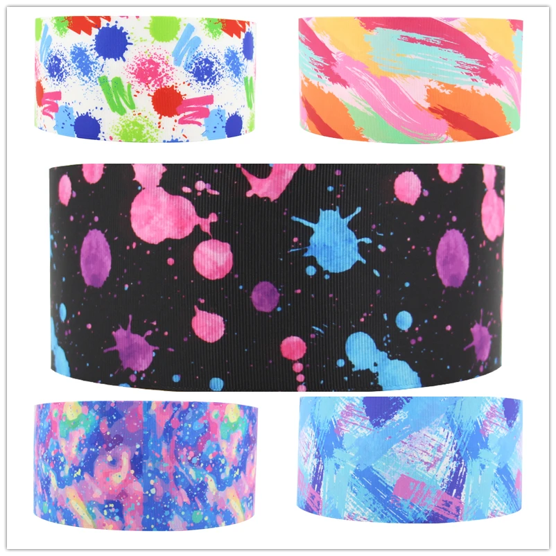 

Q&N ribbon 16mm 22mm 25mm 38mm 50mm 75mm Mardi Gras & St. Patrickcartoon printed grosgrain/FOE ribbon DIY Sewing Hairbows Gift