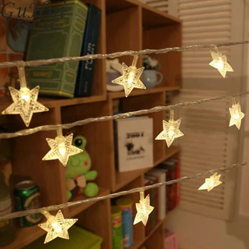 

2.8M 20Led Winter Colour Star String Light Gifts Birthday Party New Year Home Decor Christmas Tree Ornaments Pendant
