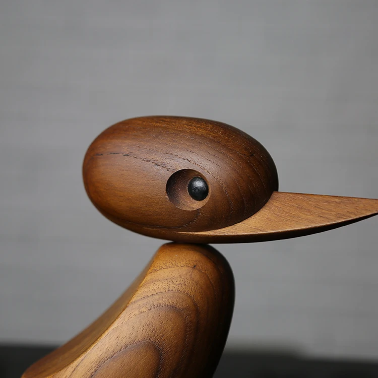 Nordic Designs Home Decoration Duck Mum Baby Wood Figurines