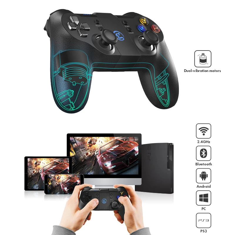 alleen Verpletteren Gezag Original GameSir T1s Gamepad for SONY PS3 Bluetooth 2.4GHz Wireless  Controller with Protective Case for Android Windows PS3 - AliExpress