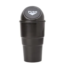 Черная пластиковая крышка автомобильная пепельница мусорная корзина мусорный контейнер