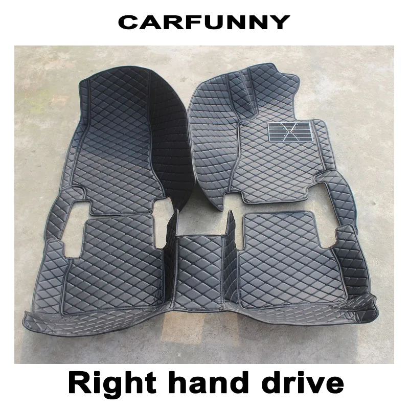 

CARFUNNY Car floor mats for LHD and RHD All model Nissan Livina Teana Sylphy Qashqai X-Trail Sunny Car Interior Accessories