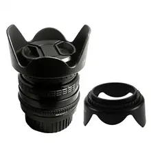49mm 52mm 55mm 58mm 62mm 67mm 72mm 77mm vissé fleur pétale parasol objectif capot pour Nikon Canon Sony appareil photo reflex numérique