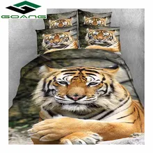 Best Price GOANG bedding set 3d bed sheet duvet cover pillow case 3pcs queen size bedding set luxury home textiles tiger Best Price GOANG bedding set 3d bed sheet duvet cover pillow case 3pcs queen size bedding set luxury home textiles tiger