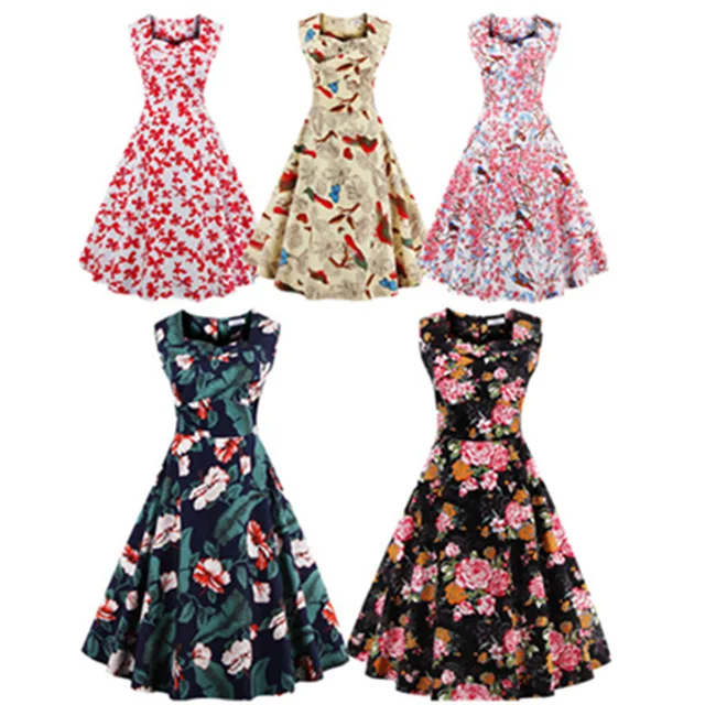 Plus Size Vintage Tea Dresses