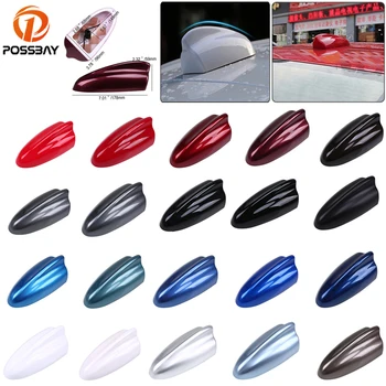 

POSSBAY Car Shark Fin Antenna Auto AM/FM Roof Antennas Super Stronger Signal Radio Aerial for Nissan Toyota BMW Kia Antena Coche