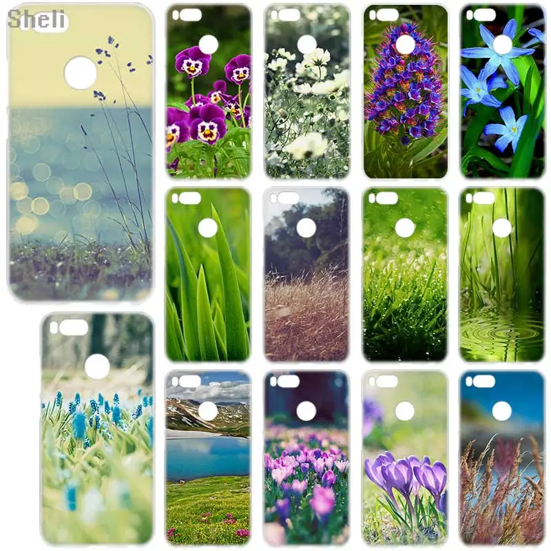 

Sheli Flowers grass Hard phone case for Xiaomi 5X A1 redmi note 4x 5A 5 pro redmi 4a 4x 5a 5plus 6a 6pro 9 8 Note7