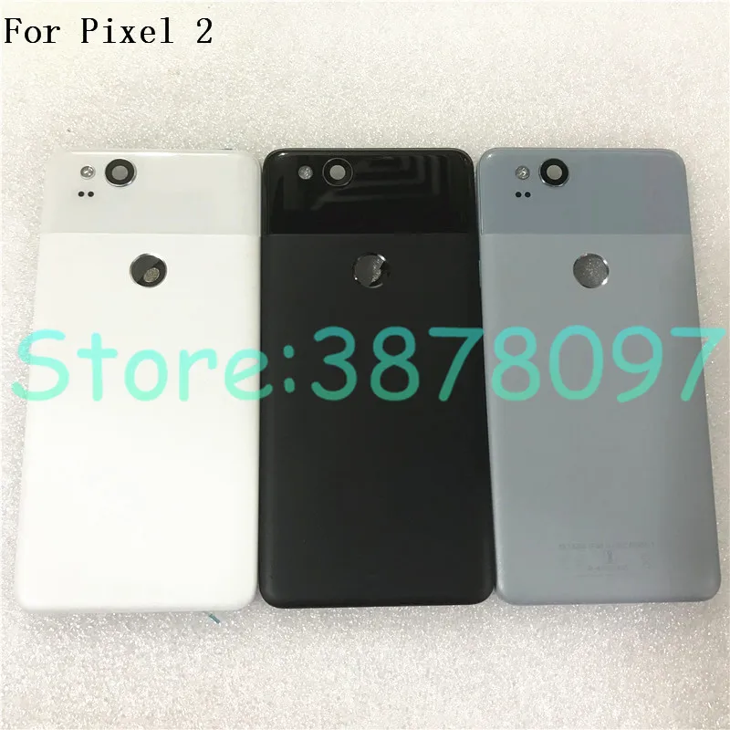Задний корпус 5,0 дюймов для HTC Google Pixel 2 задняя крышка Батарейная дверь с кнопками громкости питания объектив камеры