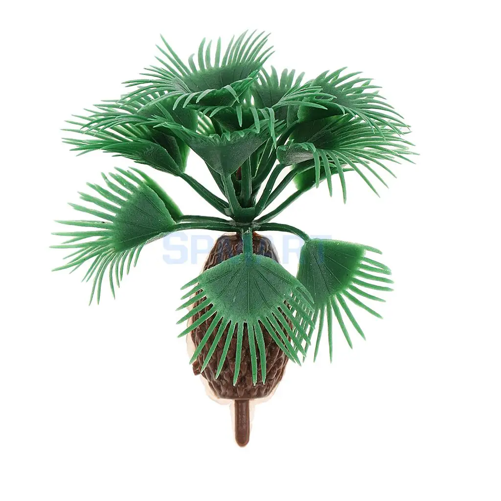 10x Palm Model Tree 6cm/2.36inch HO Scale for RR Garden Railroad Scenery DIY
