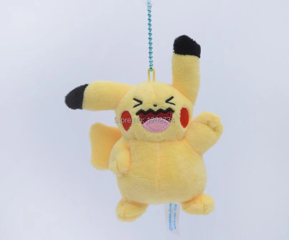 24/лот 6 Стили Пикачу Eevee Ditto Wobbuffet Audino Combee 12 см плюшевый брелок-подвеска фигурка игрушки в розницу