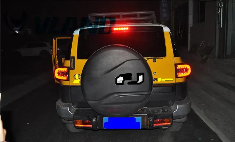 

VLAND manufacturer for Car Tail light for FJ Cruiser LED Taillight 2007 2015 for FJ Cruiser Tail lamp with DRL+Reverse+Brake