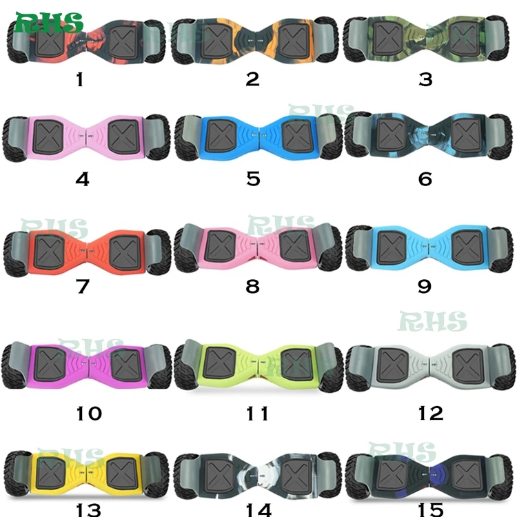 

RHS Wholesale Hummer Hoverboard Silicone Protector/Cover/Sleeve/Case 8.5 inch 15 Beautiful Colors In Large Stock free shipping