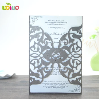 

hot sale chic coffee tree design wedding party decoration paper craft laser cut wedding invitation card greeting card