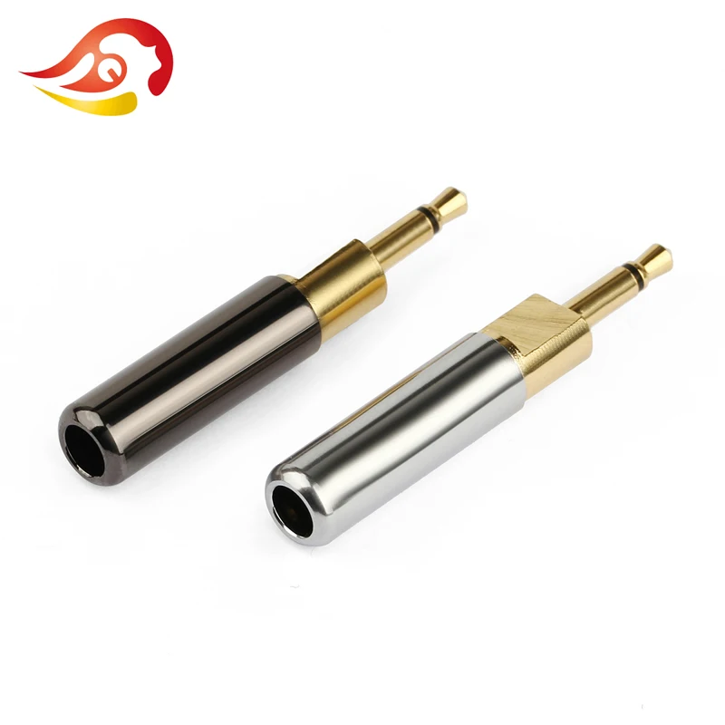 

1 Pair 2.5mm Male Plug Audio 2 Pole Earphone Headphone HiFi R+L Jack Plugs For DIY HD700 HE400i