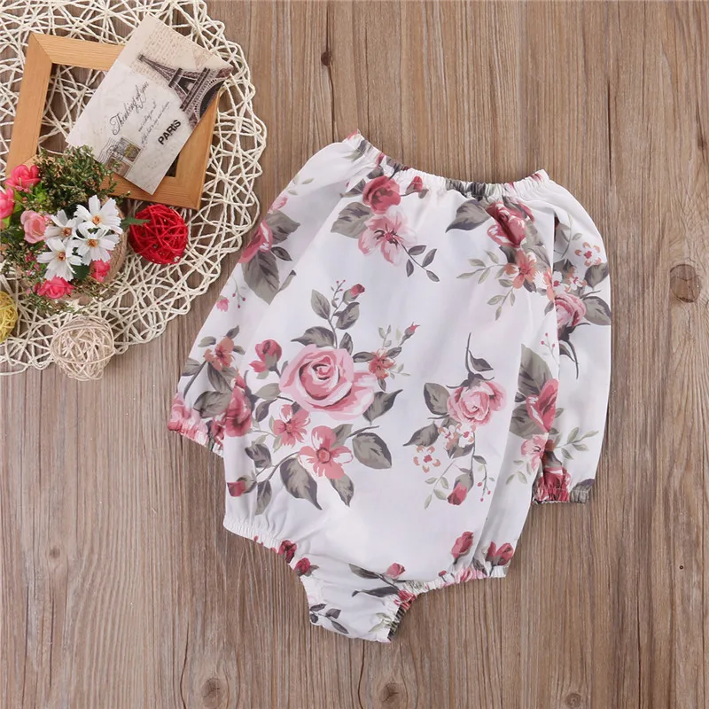 Новинка 2017 Весенняя модная одежда для маленьких девочек с цветочным принтом