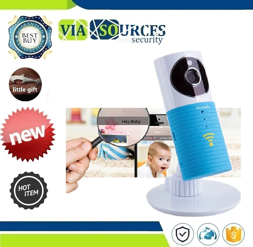 

Ip camera Infant Baby clever dog video Security Two-way TOPS Audio Night Vision,Podofo 720P HD mini wireless wifi baby monitor