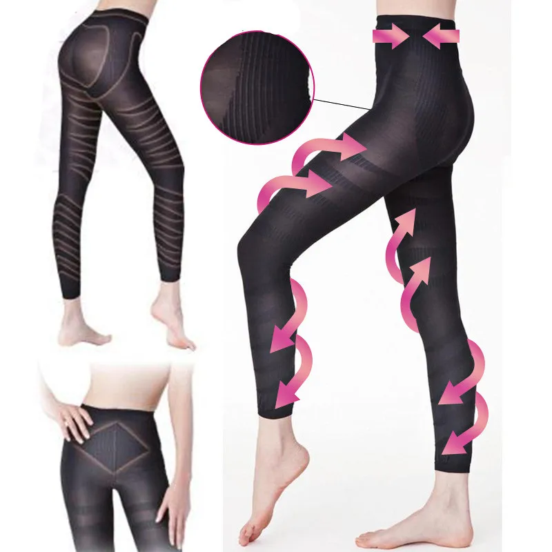 

Body Shaper Slimming pants spiral massage burn calories women control panties leg slim butt lifter up black underpants