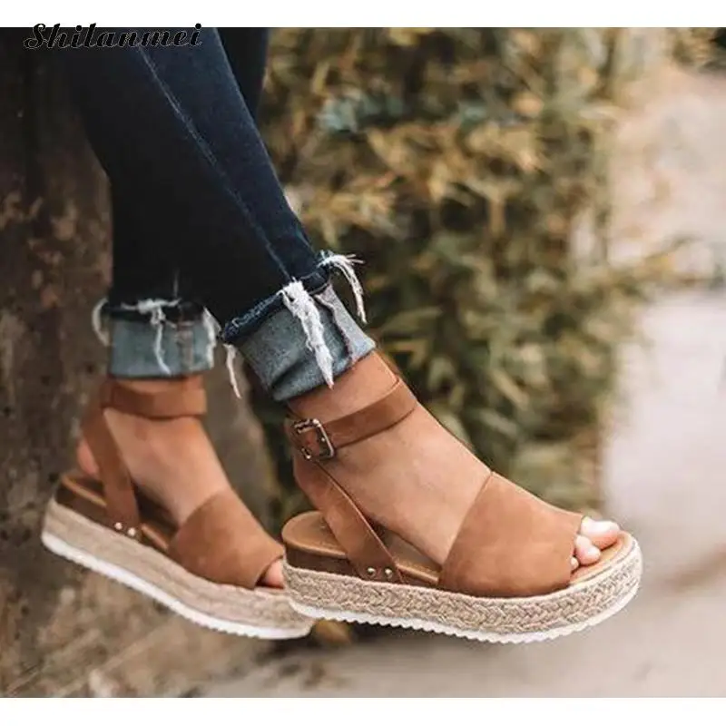 

Sandals Women Wedges Shoes Plus Size Pumps High Heels Sandals Summer Shoes 2019 New Flip Flop Chaussures Femme Platform Sandals