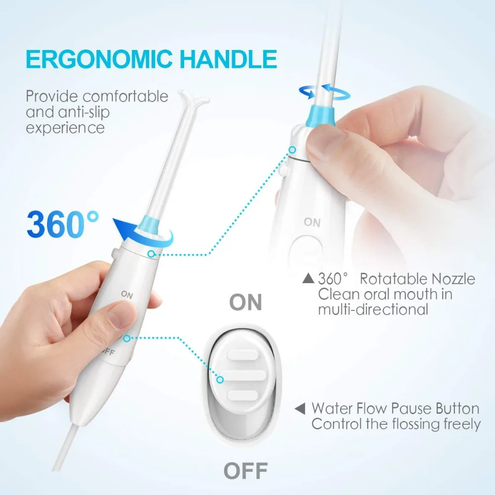 Зубная скобка deston Water Flosser для ирригатора полости рта с 10 регулируемым давлением