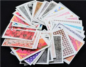

Patterned Water Transfer Nail Art Sticker Watermark Decals DIY Decoration assorted