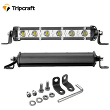 2 pcs 7 “18 W HA CONDOTTO LA LUCE BAR 12 V 24 V spot fari da lavoro fascio di Off Road auto moto faro 4×4 SUV ATV rampe auto lampada di guida