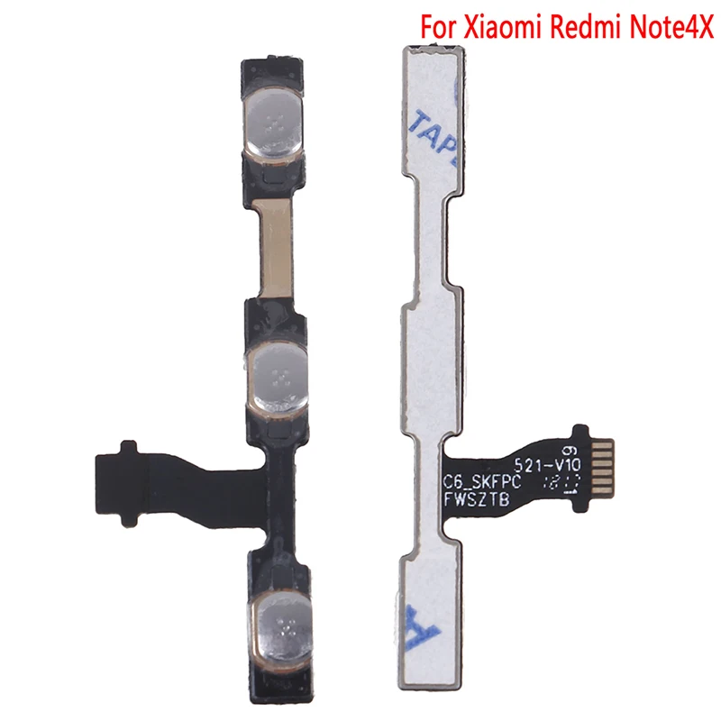 Volume Button Power Switch On Off Button Flex Cable Replacement For Redmi Note 4X