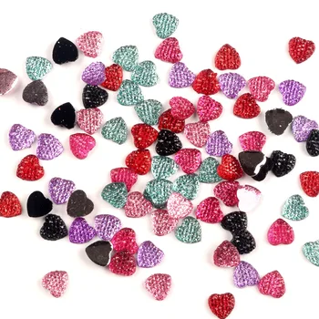 

LF 200Pcs 10x10mm Mixed Heart Crystal Resin Cabochon Flatback Decoration Crafts Embellishments For Scrapbooking Diy Accessories