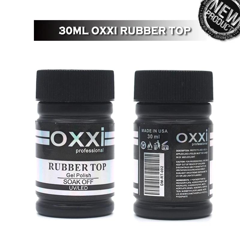 

oxxi New Arrived 30ml Rubber Top Coat Bright Long-Lasting Gel Polish For Nails Desgin DIY Hybrid Varnishes Nail Base Coat Primer