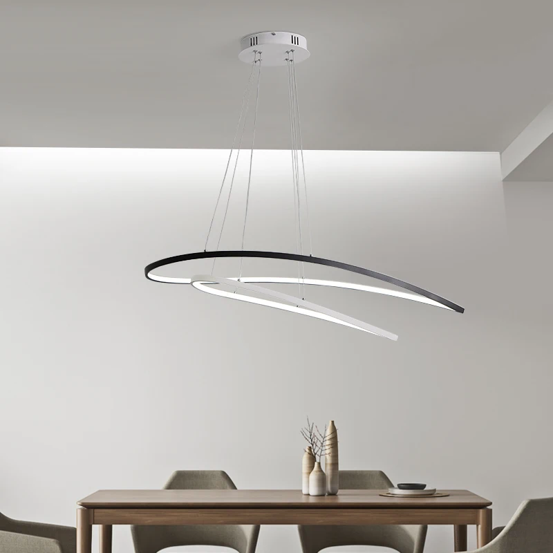 Moderno colgante Led luces colgante lámparas para cocina comedor dormitorio restaurante Control remoto atenuación colgante accesorio de iluminación - 1