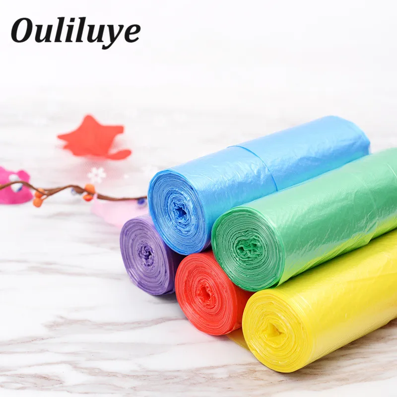 

20 PCS/Roll High Quality Plastic Garbage Bags Disposal Trash Bag Trash Bags For Home Kitchen Cleaning Accessories Randomly