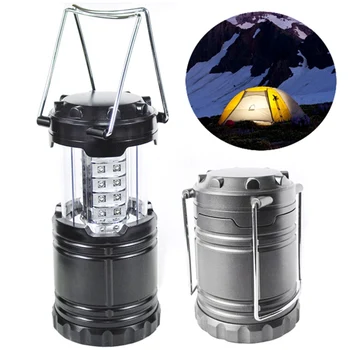 

30LEDS Portable Lantern LED Solar Powered Camping Tent Light Outdoor Collapsible Lamp Flashlight Torch for Camping Hiking