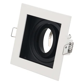 

lamp Base White/Black GU10 MR16 E14 Recessed ceiling spotlight Downlight base socket adjustable Diameter 50mm Cut Hole 90mm