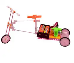 Электрический велосипед Модель научно физики экспериментальной Развивающие игрушки DIY Технология производства головоломки детские