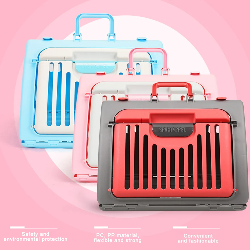 Переносная переноска для собак и кошек, воздухопроницаемая переноска для собак