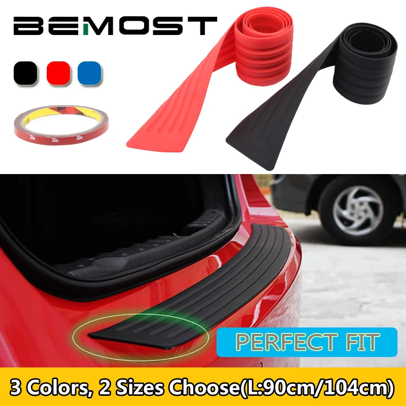 

BEMOST For Fiat Punto 500 500C Bravo Stilo Panda Linea Ducato Car Styling Rubber Rear Guard Bumper Pad Cover The Scratch Sticker