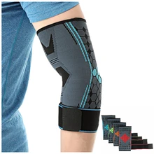 1 PC Knitted Bandage Elbow Protector Compression Honeycomb Elbow Pads Support Brace Arm Sleeve for Tennis Basketball Volleyball цена 1 PC Knitted Bandage Elbow Protector Compression Honeycomb Elbow Pads Support Brace Arm Sleeve for Tennis Basketball Volleyball цены онлайн