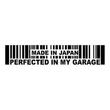 Ltd made in japão perfeita na minha garagem adesivo de carro jdm preto e prata C1-2030