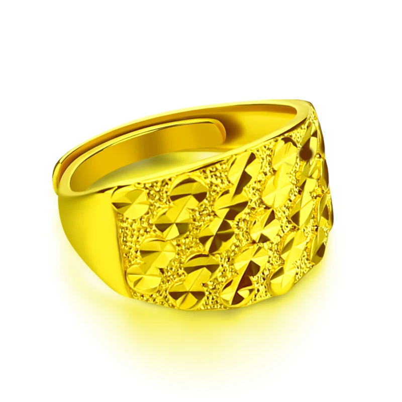 Men and women general Imitation gold wide ring.Fashion women stars ring