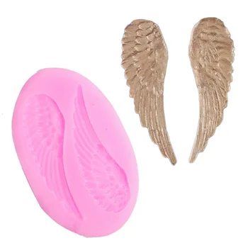

Angel Wings Silicone Soap Mold DIY Fondant Cake Decor Clay Molds For Chocolate Ice Cookie Candy Mould Baking Tool