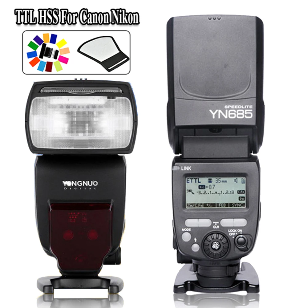

YONGNUO YN685 2.4G Radio System TTL HSS Wireless Flash Speedlite YN685C YN685N For Canon Nikon Support YN-560IV YN560-TX RF605