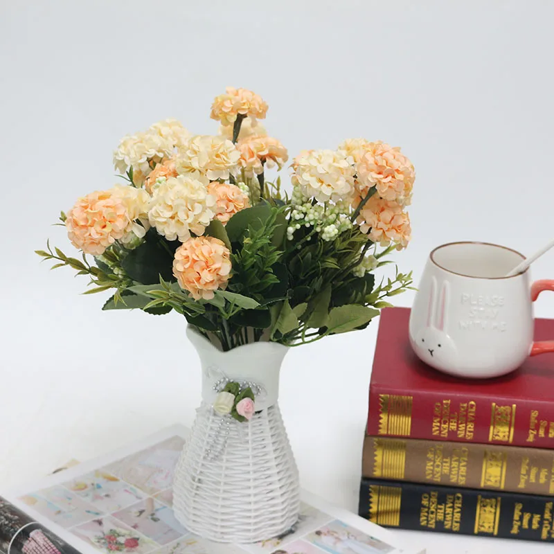 Flone Artificial Plants Silk Daisy Fake Flowers Daisy For Home Decoration Accessories Flower Wall Wedding Garden Decoration (10)