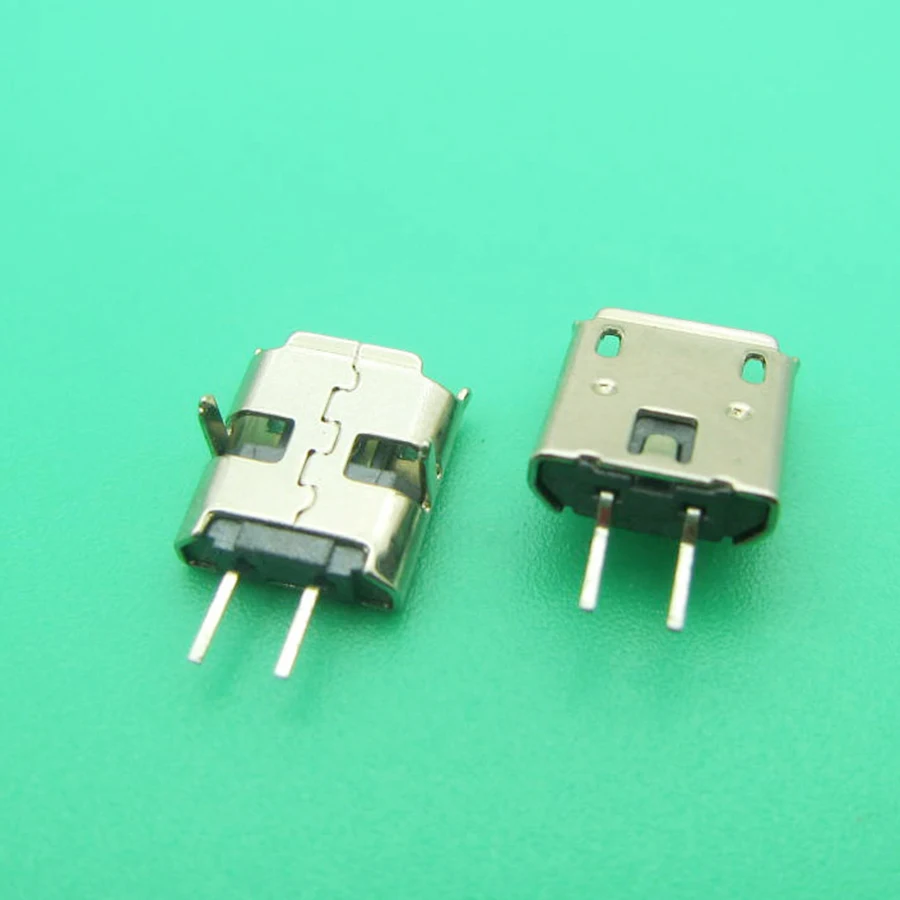 100 шт. 2pin mini MICRO USB 2-контактный разъем Разъем SMD SMT pcb док-станция вилки DIY части 2 P гнездовой разъем Mike порт