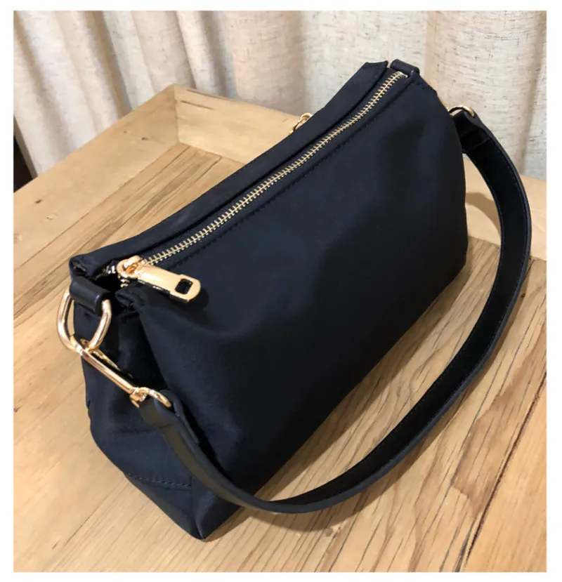 Нейлон, дамская сумочка, Женская сумочка, тип простая сумка для мам большой емкости одного на плечо округлая Сумка-седло сумка из ткани Оксфорд