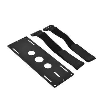 

1/10 Black Metal Battery Mounting Plate for RC Car 1:10 Scale RC Crawler Cars Axial SCX10 CC01 F350 D90 Model Toy Part