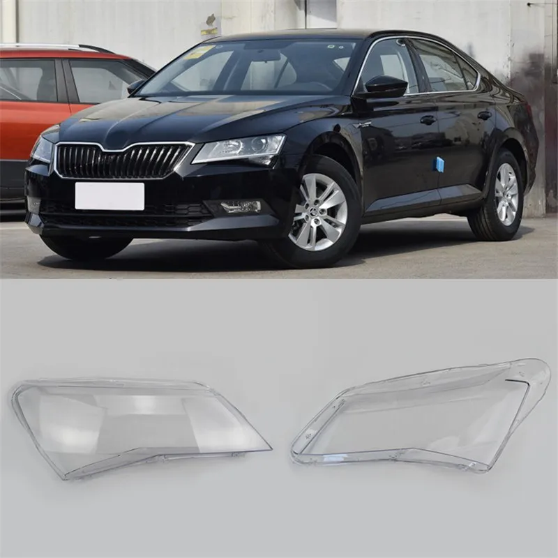 Для Skoda Superb фара прозрачная оболочка для 4 дверей автомобиля 09-19 Прозрачная крышка объектива Замена