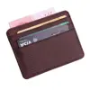 Porte Carte Homme En Fossil Marron Veritable