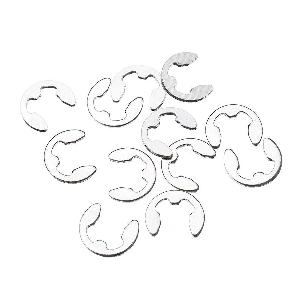 120 шт. E-Clip Ассортимент Kit 304 нержавеющая сталь стопорное кольцо 1,5 мм-10 мм для аппаратного