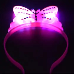 Свет мигает светодиодный бабочка оголовье Для детей взрослых Хэллоуин вечерние свадебные