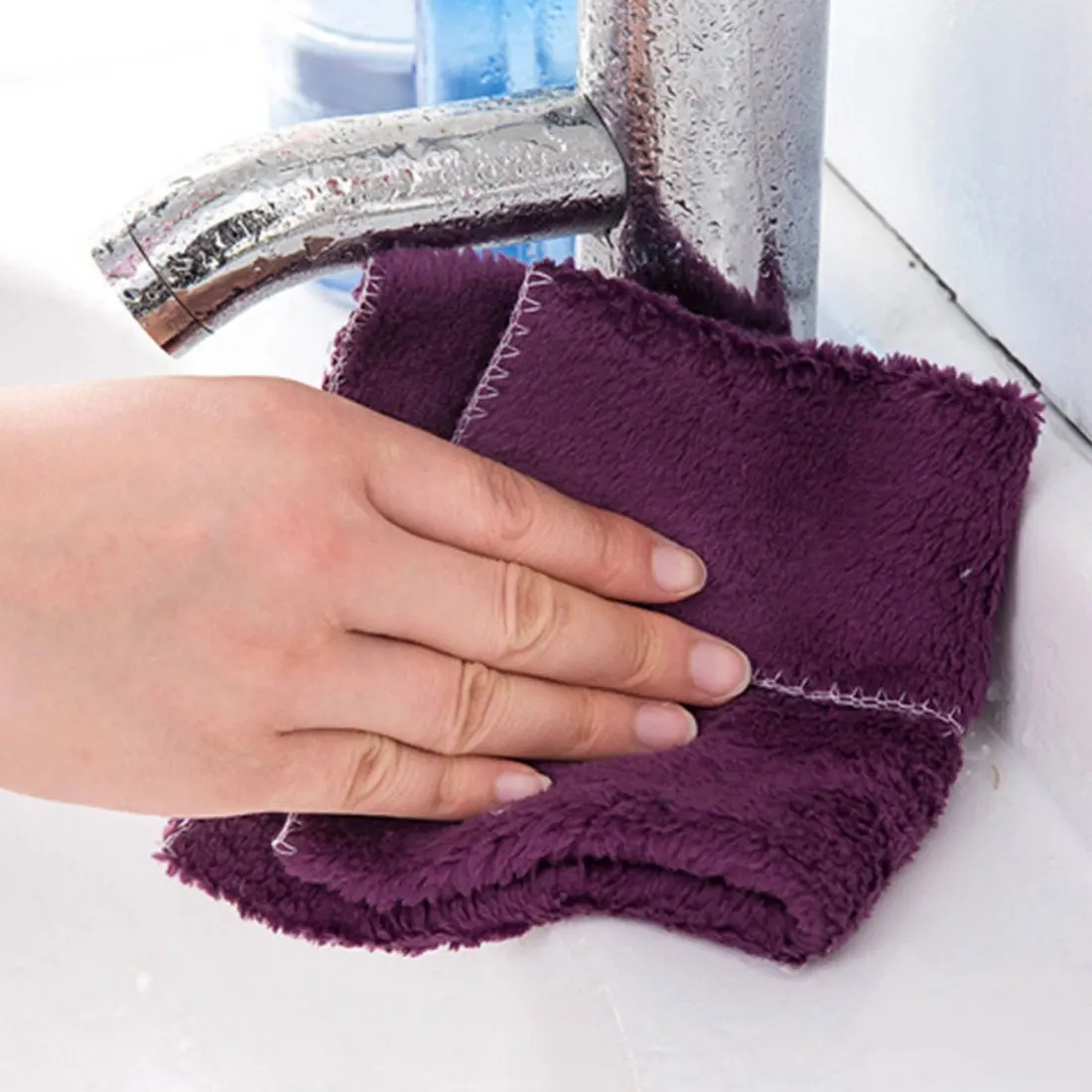Cleaning Dish Washing Cloth Household Kitchen Towels Absorbent Thicker