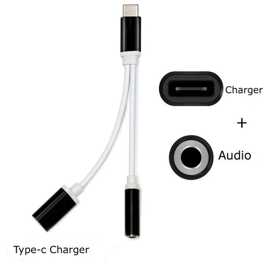 

USB Type-C To 3.5mm Jack AUX Headphone Audio Splitter Converter Adapter Cable High Speed Certified Cell Phone Music Accessories